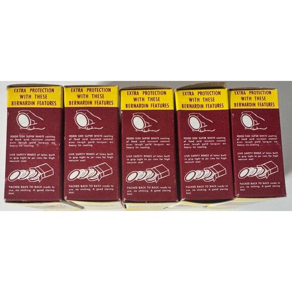 Bernardin Standard Mason Snap Jar Lids Five Dozen 60 Total Canning USA - Picture 12 of 13